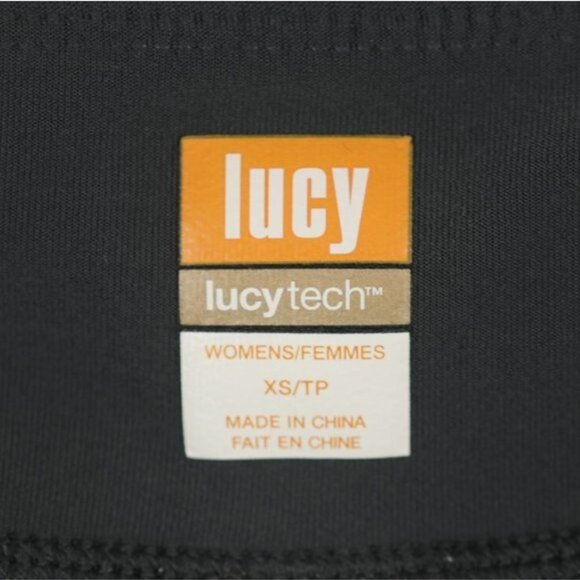 Lucy Women's Extra Small Gray Pull On Mid Rise Athletic Bike Shorts - Picture 8 of 8